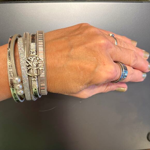 4 for $20 Sale-Tree of Life Inspirational Layered Leather Wrap Bracelet - Picture 6 of 8